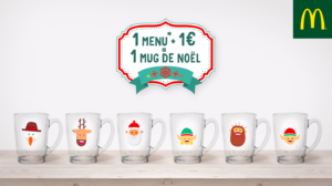 Campagne Social Media McDonald's Mugs de Noël